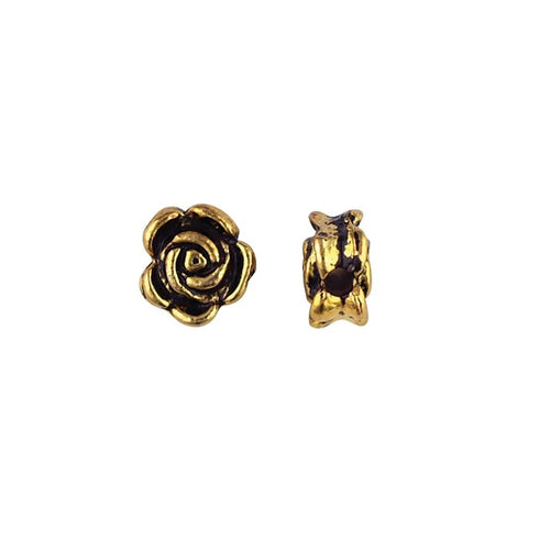 7mm Metal Alloy Flower Shape Spacers (available in 2 colours)